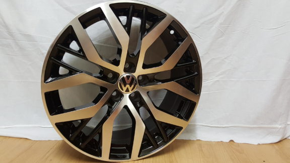 NEW POLO FITMENT. GTI MODEL5436 17×7.5J ET35 5100PCD BLACK MACHINED